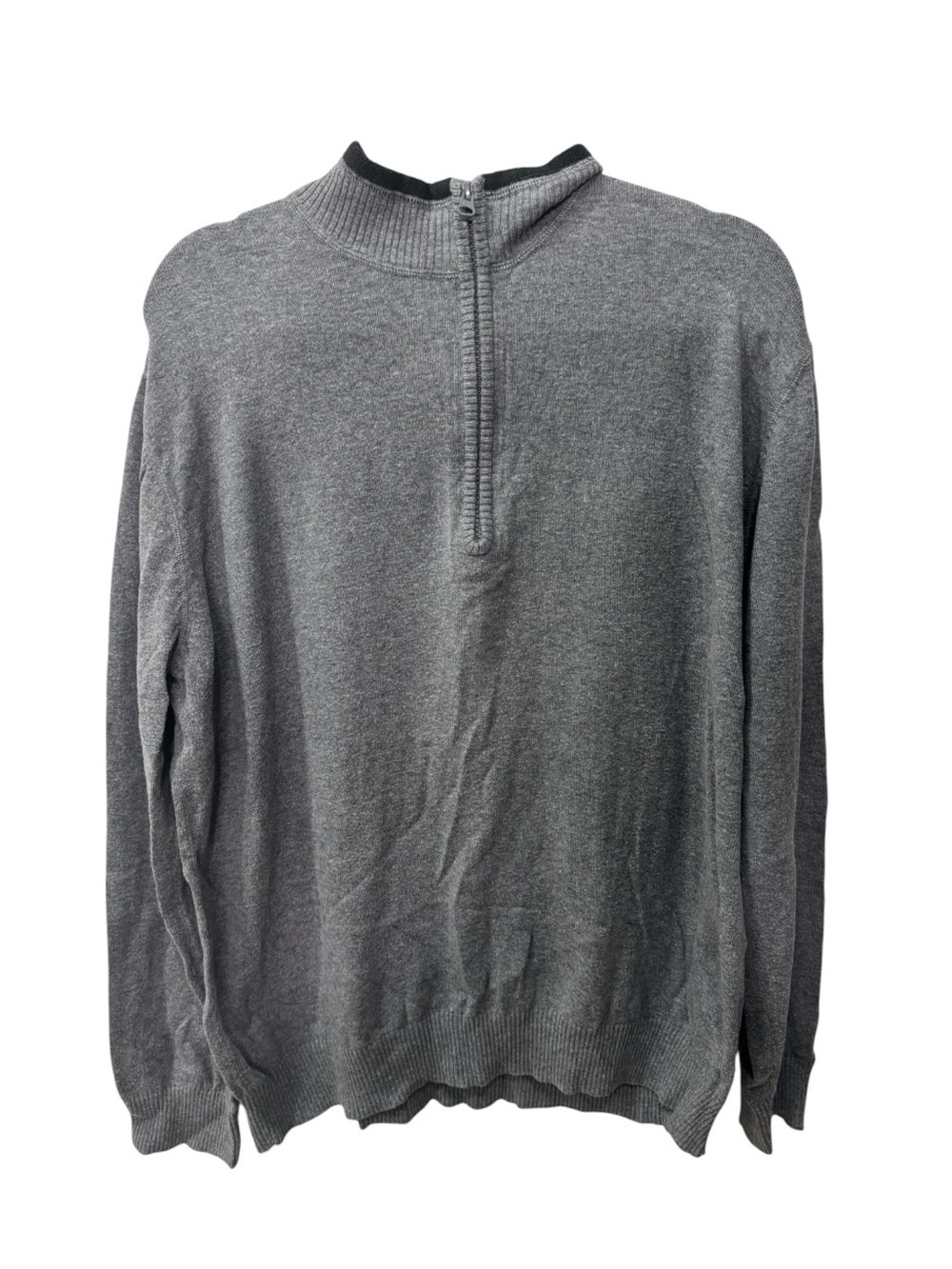 Woolrich Men's Gray Quarter-Zip Sweater with wool size XL